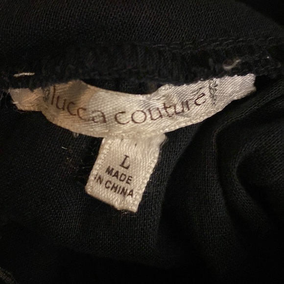 Linen Short Sleeve Peasant Dark Blue Top Embroidered Flowers Size Large - Picture 13 of 17